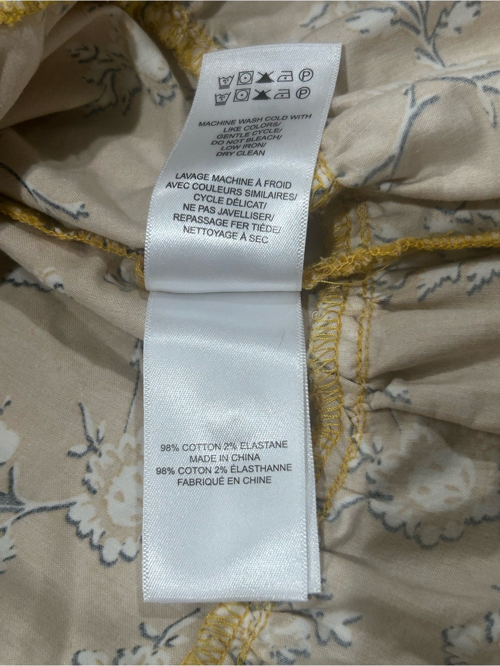 UNTUCKIT Jane Floral Tiered Dress Marigold Yellow Size 12 Romantic Cottagecore - Picture 14 of 14